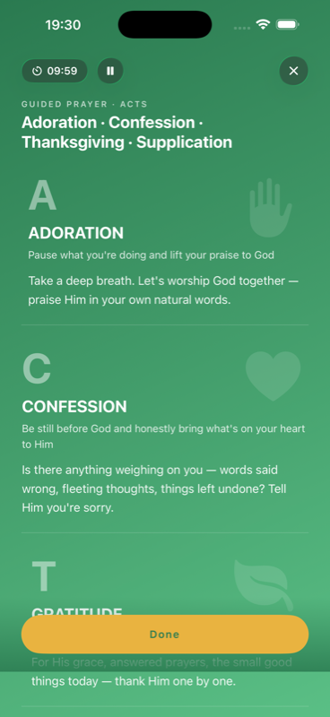 Guided Prayer (ACTS)