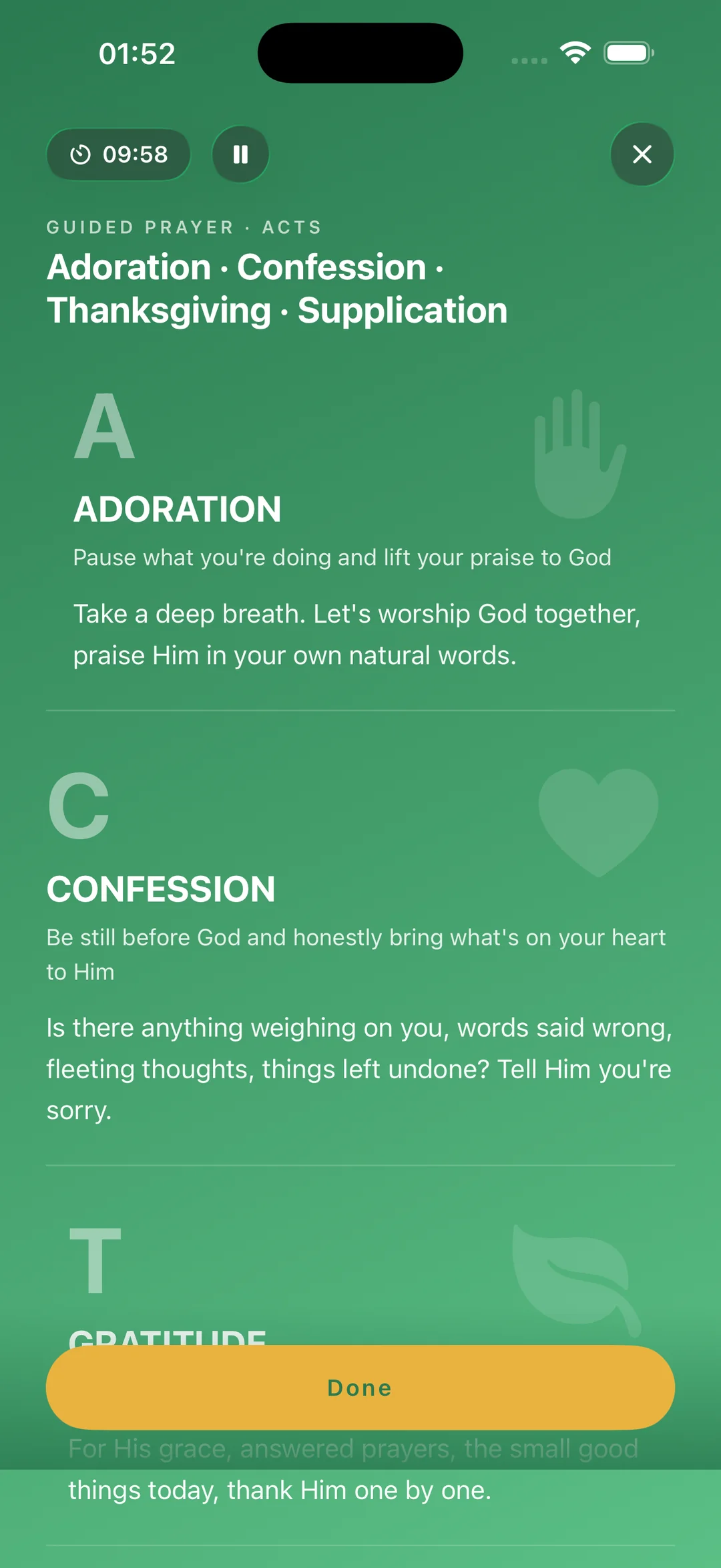 Guided Prayer (ACTS)